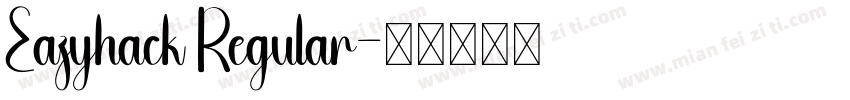 Eazyhack Regular字体转换
